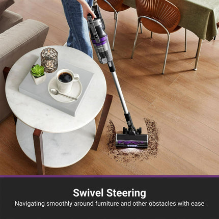 Eureka NEC490 Stylus Elite Cordless Stick Vacuum Cleaner Purple Color Certified Refurbished