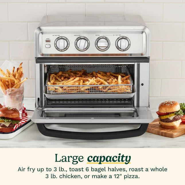 Cuisinart Air Fryer Toaster Oven with Grill TOA-70 Stainless Steel - Certified Refurbished
