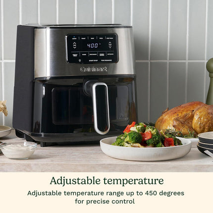 Cuisinart 6 Quart Digital Air Fryer AIR-200 Stainless Steel/Black - Certified Refurbished