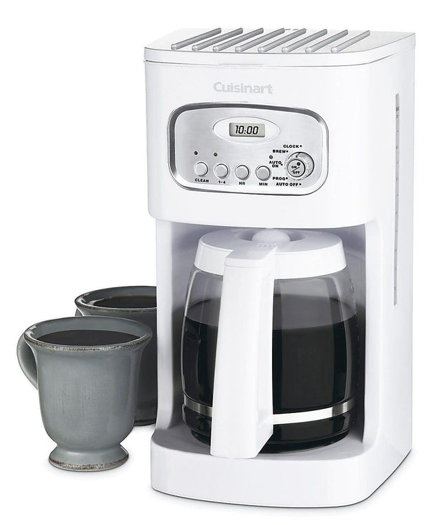 Cuisinart DCC-1100 12-Cup Programmable Coffeemaker, White Certified Refurbished