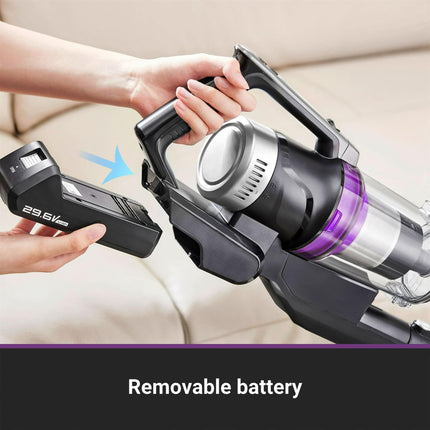Eureka NEC490 Stylus Elite Cordless Stick Vacuum Cleaner Purple Color Certified Refurbished