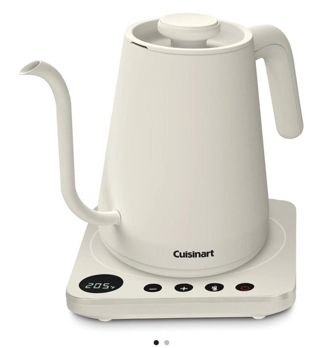 Cuisinart GK-1 Digital Electric Gooseneck Kettle 1L 1200W Cream Certified Refurbished