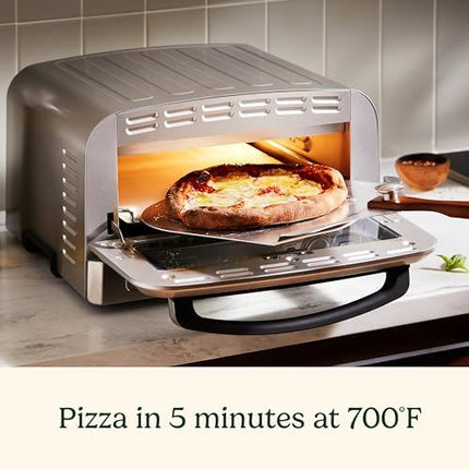 Cuisinart Indoor Pizza Oven CPZ-120 Versatile Temp Range up to 700F Bake 12 Pizzas in Minutes Chrome - Certified Refurbished