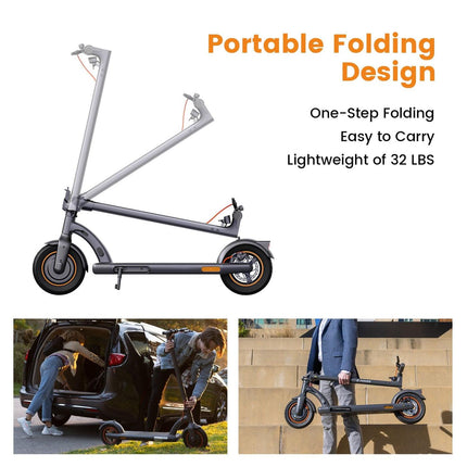 Navee N40 Electric Scooter 350W Motor 25-Mile Range Foldable Design - Certified Refurbished
