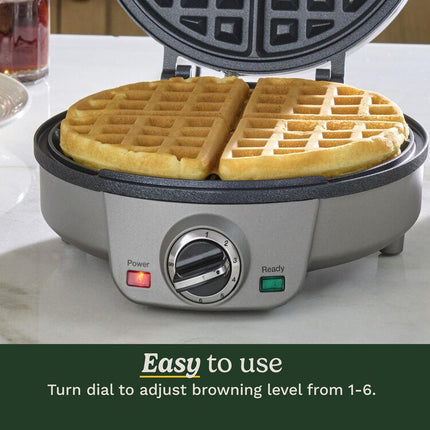 Cuisinart 4 Slice Belgian Waffle Maker - Round WAF-200 Gray - Certified Refurbished
