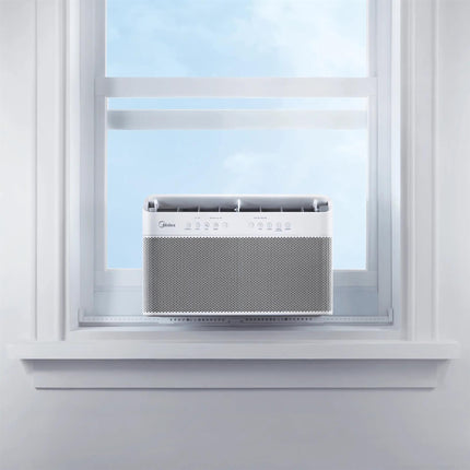 Midea 8,000 BTU U-Shaped Smart Window Air Conditioner 350 Sq. Ft. White MAW08V1QWT - Certified Refurbished