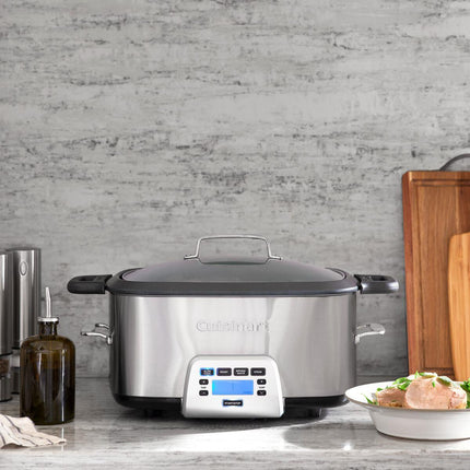 Cuisinart Cook Central 4-in-1 7QT Multicooker Stainless Steel Chrome - Certified Refurbished