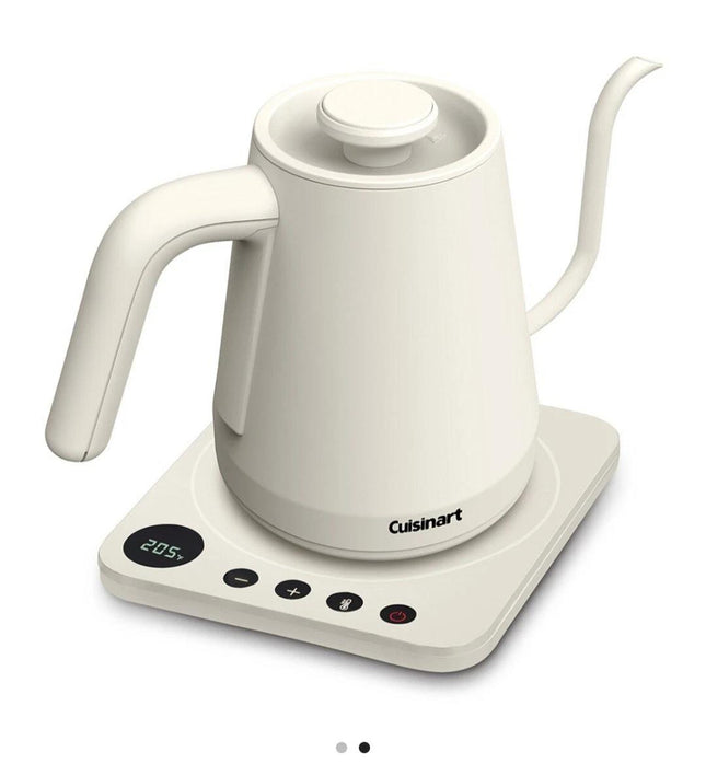 Cuisinart GK-1 Digital Electric Gooseneck Kettle 1L 1200W Cream Certified Refurbished