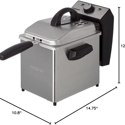 Cuisinart 2 Quart Deep Fryer CDF-130 Stainless Steel - Certified Refurbished