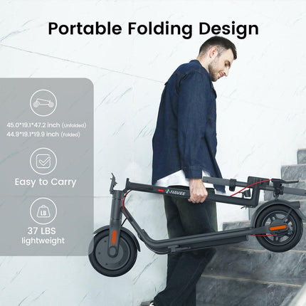 Navee V25 Pro Electric Scooter 500W Motor 31-Mile Range Foldable Design - Certified Refurbished