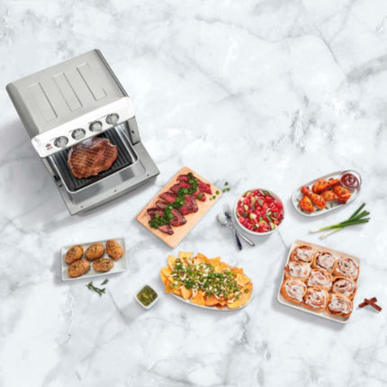 Cuisinart Air Fryer Toaster Oven with Grill TOA-70 White Color Certified Refurbished