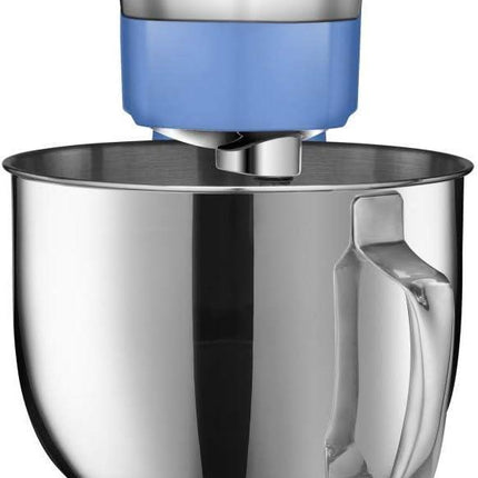 Cuisinart Stand Mixer 12 Speed 5.5 Quart Stainless Steel Bowl Chefs Whisk Mixing Paddle Dough Hook Splash Guard w/Pour Spout SM-50BLFR PERIWINKLE BLUE Certified Refurbished