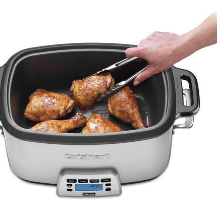 Cuisinart Cook Central 4-in-1 7QT Multicooker Stainless Steel Chrome - Certified Refurbished