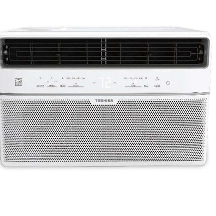 Toshiba 8,000 BTU 115-Volt Smart Wi-Fi Touch Control Window Air Conditioner with Remote for up to 350 Sq. Ft. White WK0813CWRUFR Certified Refurbished