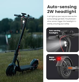 NAVEE V25 Pro Electric Scooter w/15.5 mi Max Operating Range & 18.6 mph Max Speed - Certified Refurbished
