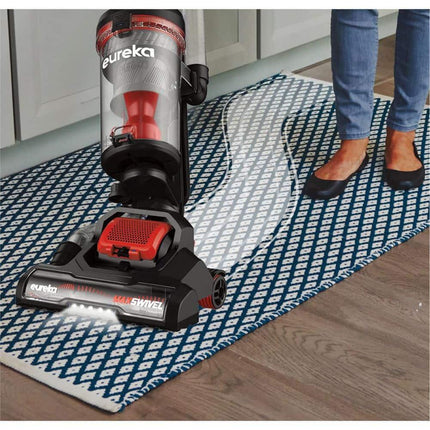 Eureka NEU351 Max Swivel Upright Bagless Vacuum Cleaner Red Color Certified Refurbished