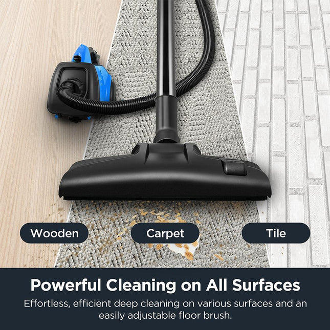 Eureka 3670H Bagged Canister Vacuum Cleaner Blue Color Certified Refurbished