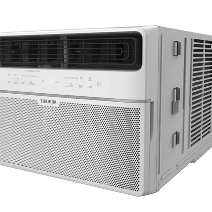 Toshiba 10,000 BTU 115-Volt Smart Wi-Fi Touch Control Window Air Conditioner with Remote in White RAC-WK1012ESCWRFR Certified Refurbished