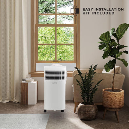 Vissani 3-in-1 Portable Air Conditioner 5,000 BTU 115-Volt 150 Sq.Ft. White - Certified Refurbished