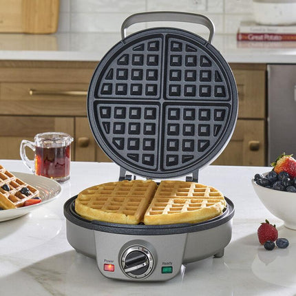 Cuisinart 4 Slice Belgian Waffle Maker - Round WAF-200 Gray - Certified Refurbished