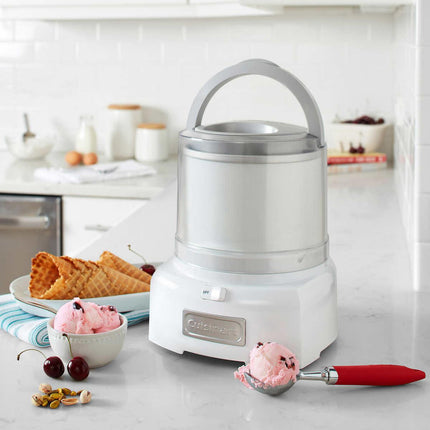 Cuisinart 1.5 Quart Frozen Yogurt, Ice Cream and Sorbet Maker White Certified Refurbished