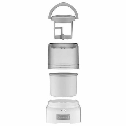 Cuisinart 1.5 Quart Frozen Yogurt, Ice Cream and Sorbet Maker White Certified Refurbished