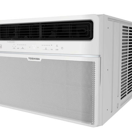Toshiba 14,500 BTU 23.6 Inch 115-Volt Touch Control Window Air Conditioner with Remote in White RAC-WK1514ESCWRFR Certified Refurbished