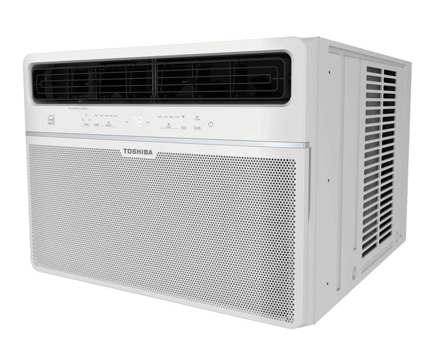 Toshiba 14,500 BTU 23.6 Inch 115-Volt Touch Control Window Air Conditioner with Remote in White RAC-WK1514ESCWRFR Certified Refurbished