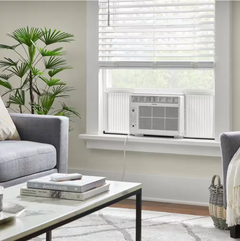 5,000 BTU 115-Volt Window Air Conditioner for 150 sq. ft. Rooms in White (Renewed)