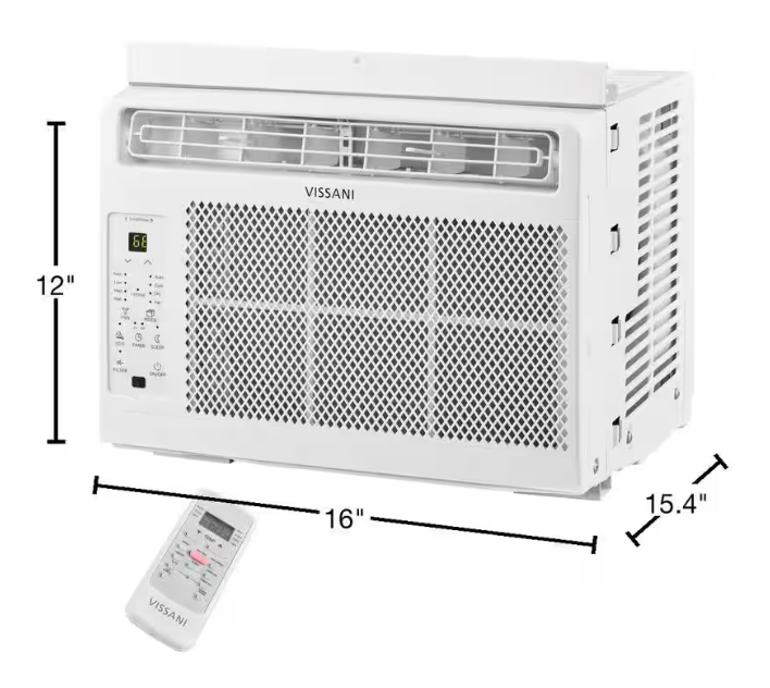 5,000 BTU 115-Volt Window Air Conditioner for 150 sq. ft. Rooms in White (Renewed)