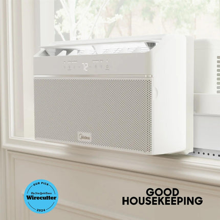 Midea 12,000 BTU U-Shaped Smart Window Air Conditioner 550 Sq. Ft. White MAW12U1QWT - Certified Refurbished