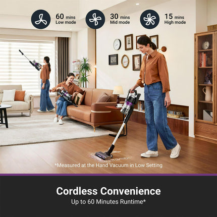 Eureka NEC490 Stylus Elite Cordless Stick Vacuum Cleaner Purple Color Certified Refurbished