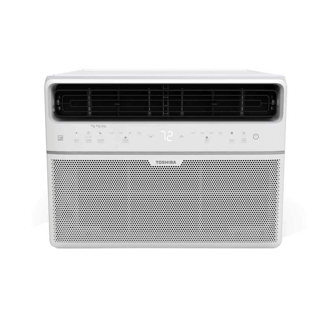 Toshiba 10,000 BTU 115-Volt Smart Wi-Fi Touch Control Window Air Conditioner with Remote in White RAC-WK1012ESCWRFR Certified Refurbished