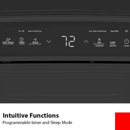 Toshiba 8,000 BTU Smart WiFi Portable Air Conditioner White PX0811CWRUFR Certified Refurbished