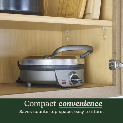 Cuisinart 4 Slice Belgian Waffle Maker - Round WAF-200 Gray - Certified Refurbished