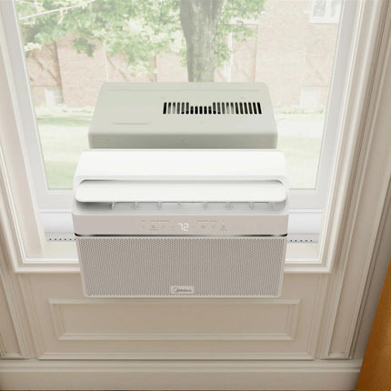 Midea 12,000 BTU U-Shaped Smart Window Air Conditioner 550 Sq. Ft. White MAW12U1QWT - Certified Refurbished