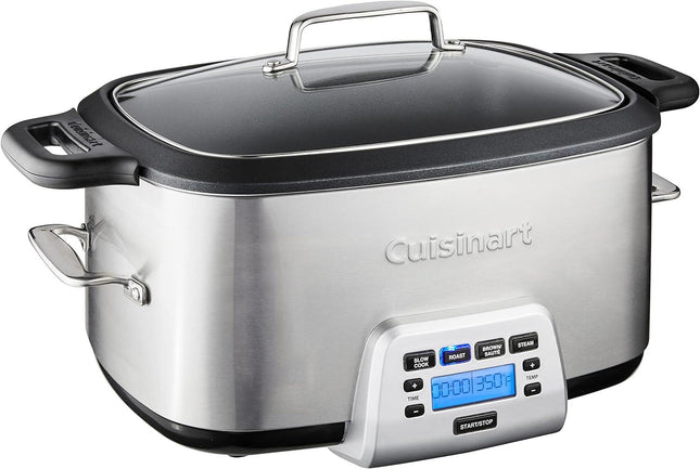 Cuisinart Cook Central 4-in-1 7QT Multicooker Stainless Steel Chrome - Certified Refurbished