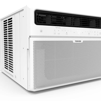 Toshiba 14,500 BTU 23.6 Inch 115-Volt Touch Control Window Air Conditioner with Remote in White RAC-WK1514ESCWRFR Certified Refurbished