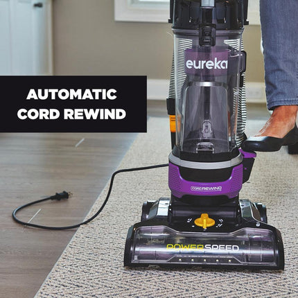 Eureka NEU203 PowerSpeed Multi-Surface Upright Vacuum Cleaner Purple Color Certified Refurbished