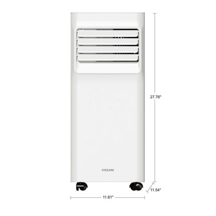 Vissani 3-in-1 Portable Air Conditioner 8,000 BTU (ASHRAE) 115-Volt 150 Sq.Ft. White Certified Refurbished