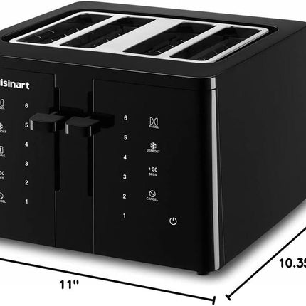 Cuisinart 4-Slice Touchscreen Toaster CPT-T40 Black - Certified Refurbished