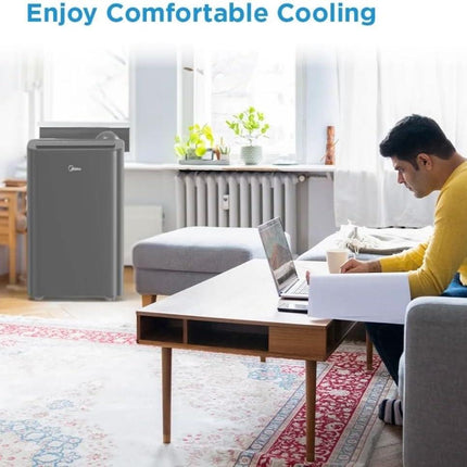 Midea 10,000 BTU DOE Smart Portable Air Conditioner with Heat, for spaces up to 450 sq. ft. Certified Refurbished