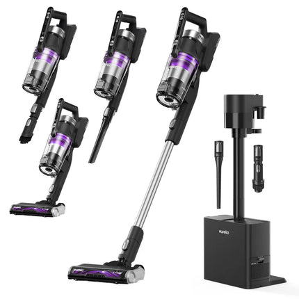 Eureka NEC490 Stylus Elite Cordless Stick Vacuum Cleaner Purple Color Certified Refurbished