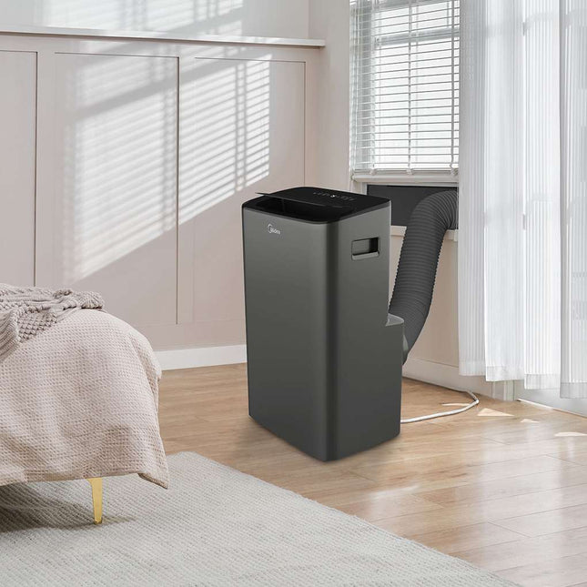 Midea 10,000 BTU DOE Smart Portable Air Conditioner with Heat, for spaces up to 450 sq. ft. Certified Refurbished