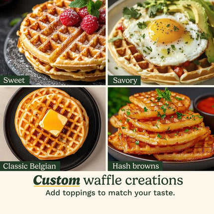 Cuisinart 4 Slice Belgian Waffle Maker - Round WAF-200 Gray - Certified Refurbished