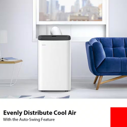 Toshiba 6,000 BTU Smart WiFi Portable Air Conditioner White PX0611CWRUFR Certified Refurbished