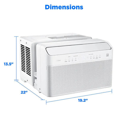 Midea 8,000 BTU U-Shaped Smart Window Air Conditioner 350 Sq. Ft. White MAW08U1QWT - Certified Refurbished