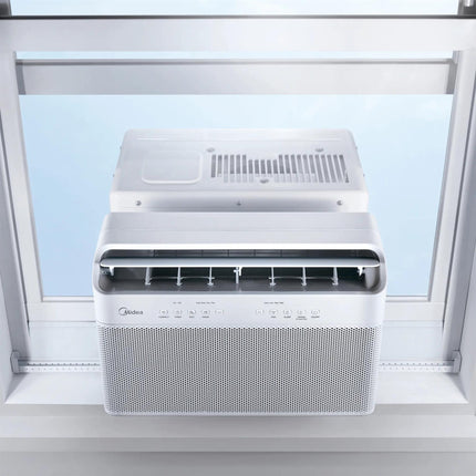 Midea 8,000 BTU U-Shaped Smart Window Air Conditioner 350 Sq. Ft. White MAW08V1QWT - Certified Refurbished
