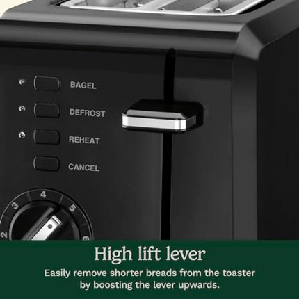 Cuisinart 2-Slice Toaster Compact CPT-122 Black - Certified Refurbished