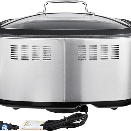 Cuisinart Cook Central 4-in-1 7QT Multicooker Stainless Steel Chrome - Certified Refurbished